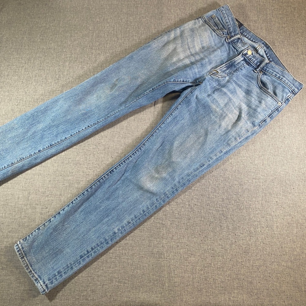 Abercrombie Fitch Langdon Slim Mens Jeans Light Wash‎ Stretch 31x30 Medium Wash
